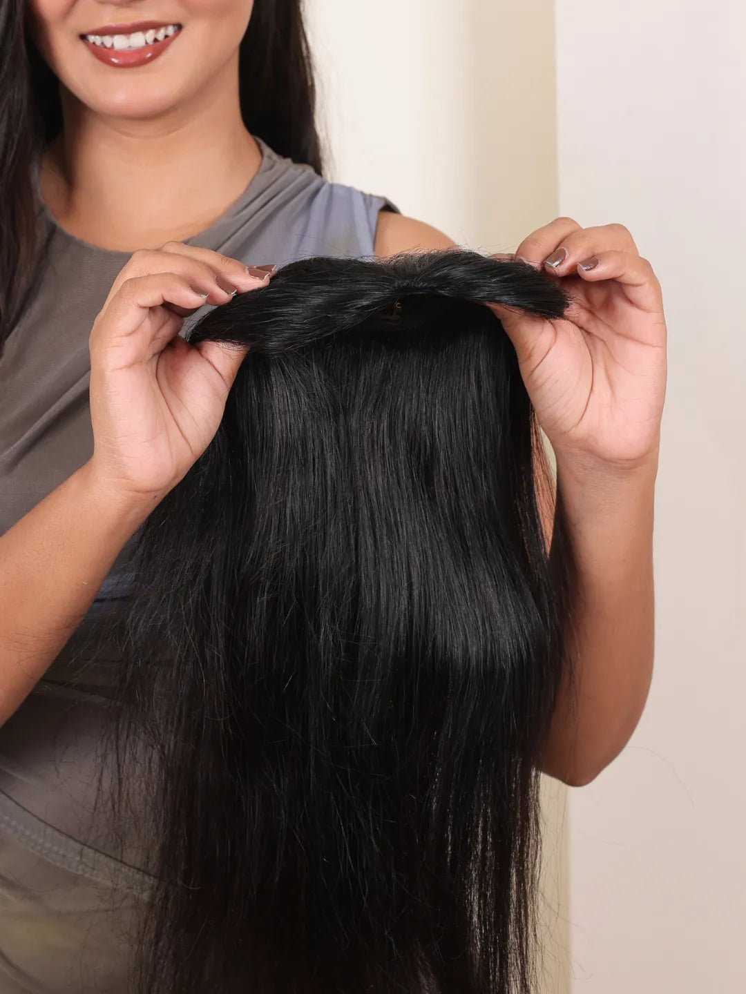 4x4' Backcombed Hair Topper For Front Coverage