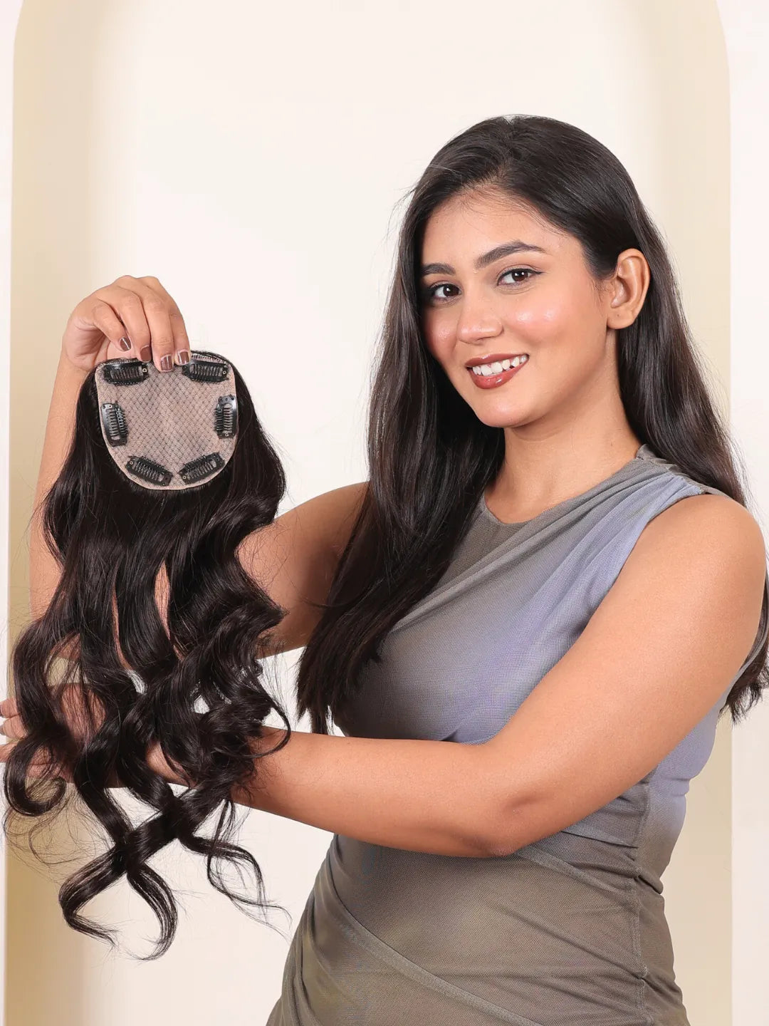 4x4' Silk Hair Topper For Bald Spots