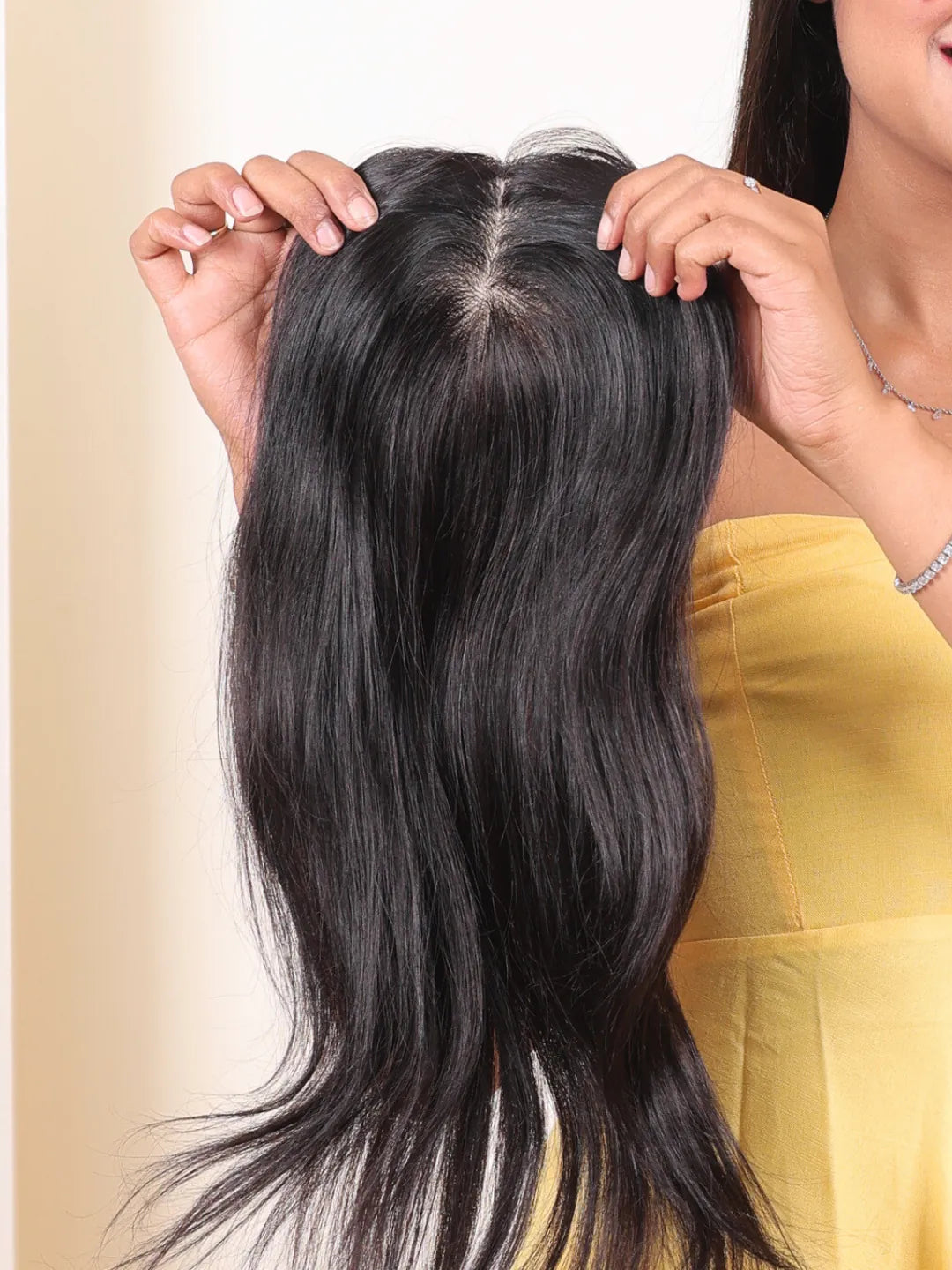 5x5 Silk Crown Hair Topper - Last Image