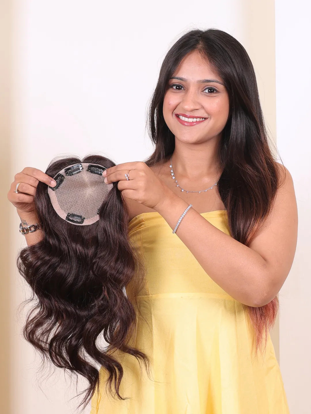 5x5 Silk Crown Hair Topper - First image