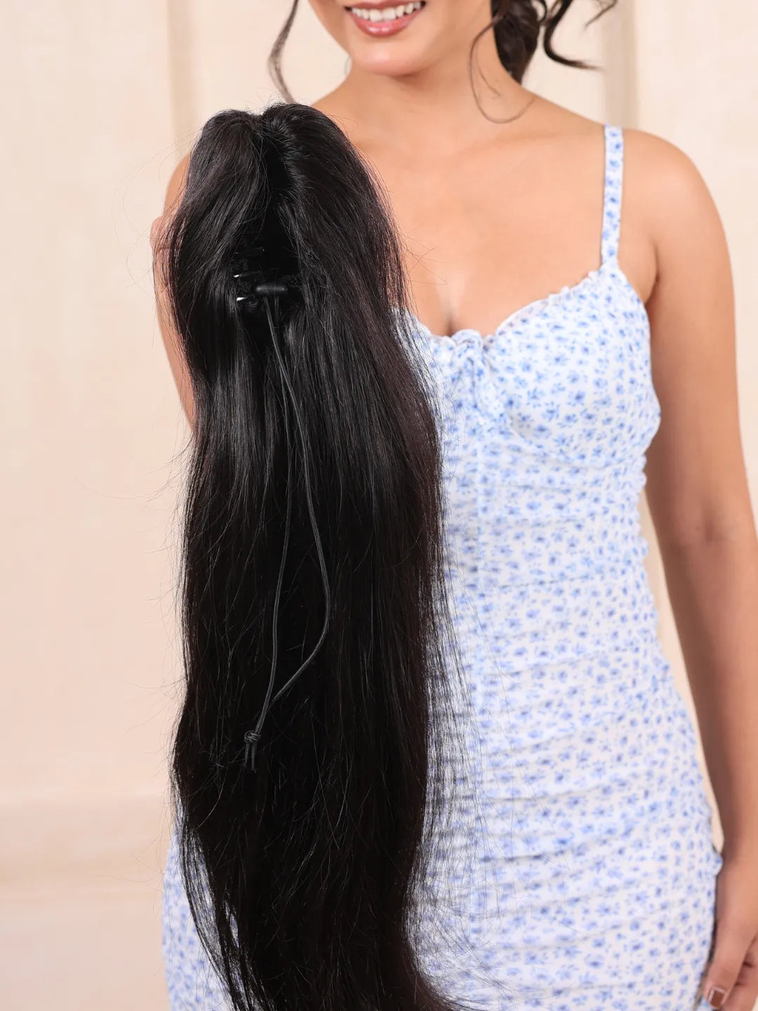 Claw Clip in Ponytail For Thin Hairs