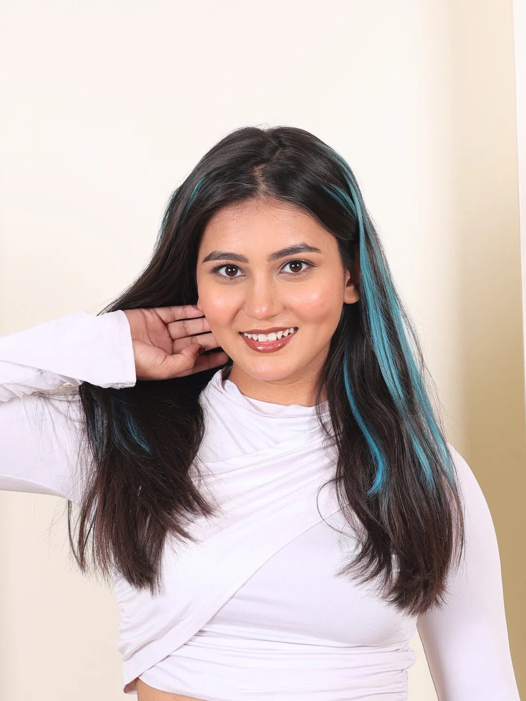 Teal Blue Streaks