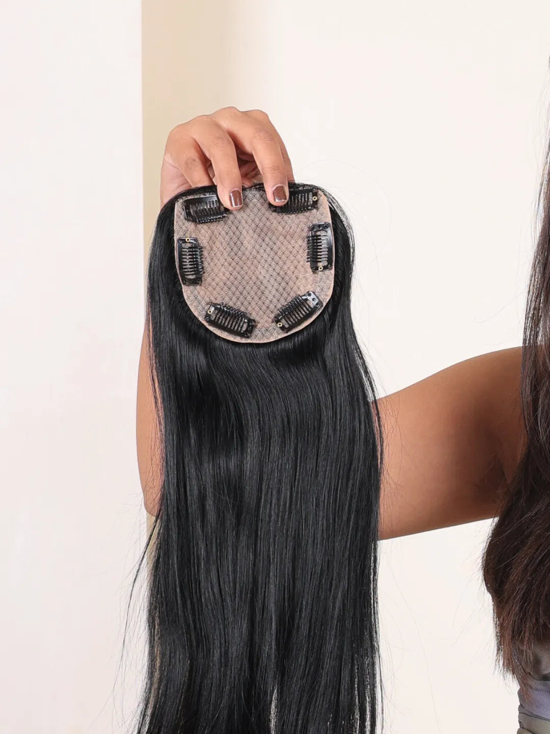 Clip-On 4x4' Silk Hair Topper