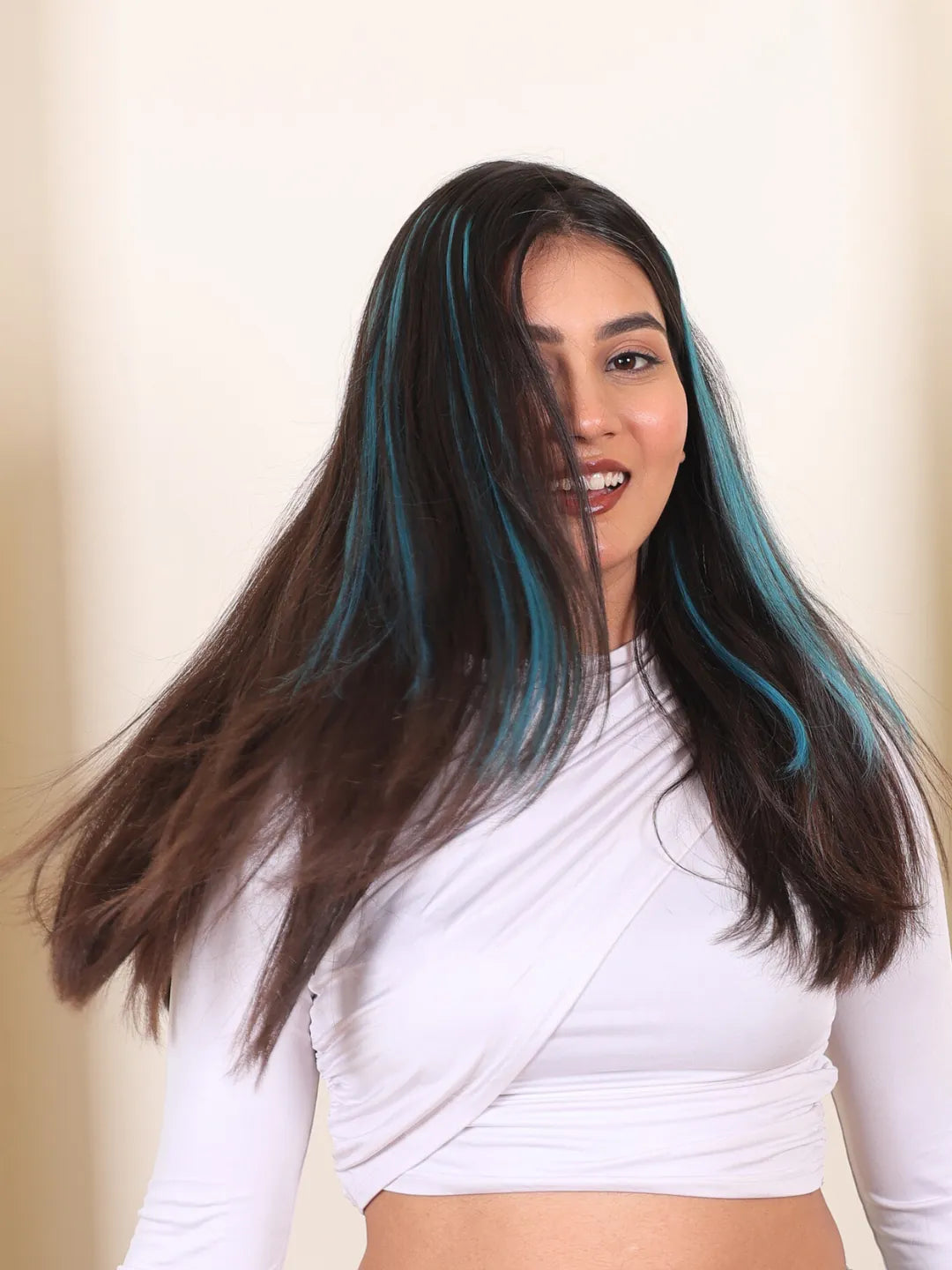 Teal Blue Streaks
