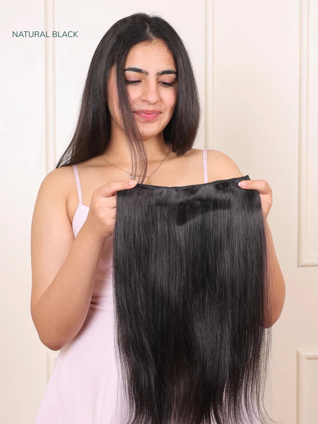 Natural Black Seamless 1 Set Volumizer-Straight
