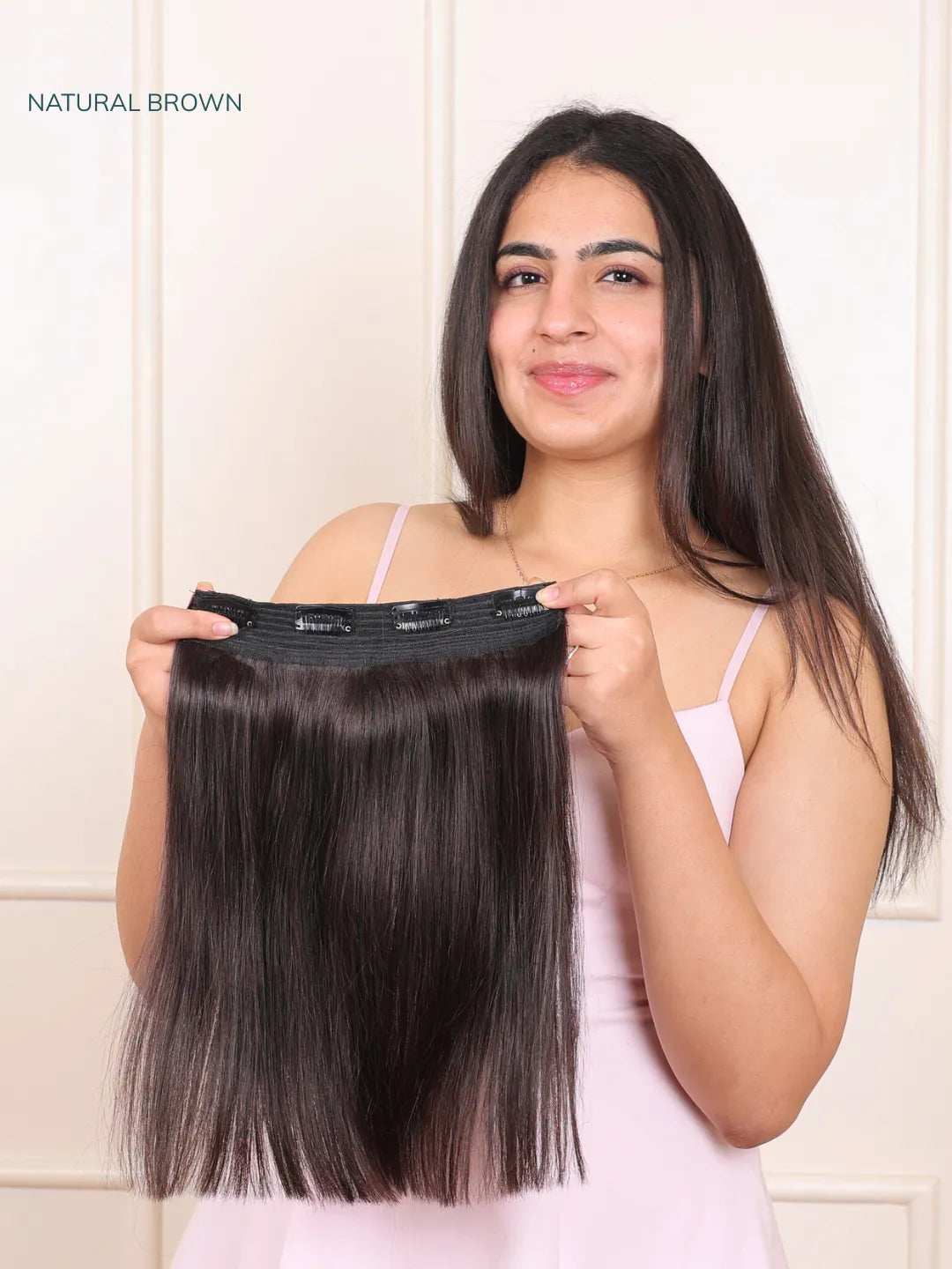 Natural Brown Seamless 1 Set Volumizer-Straight