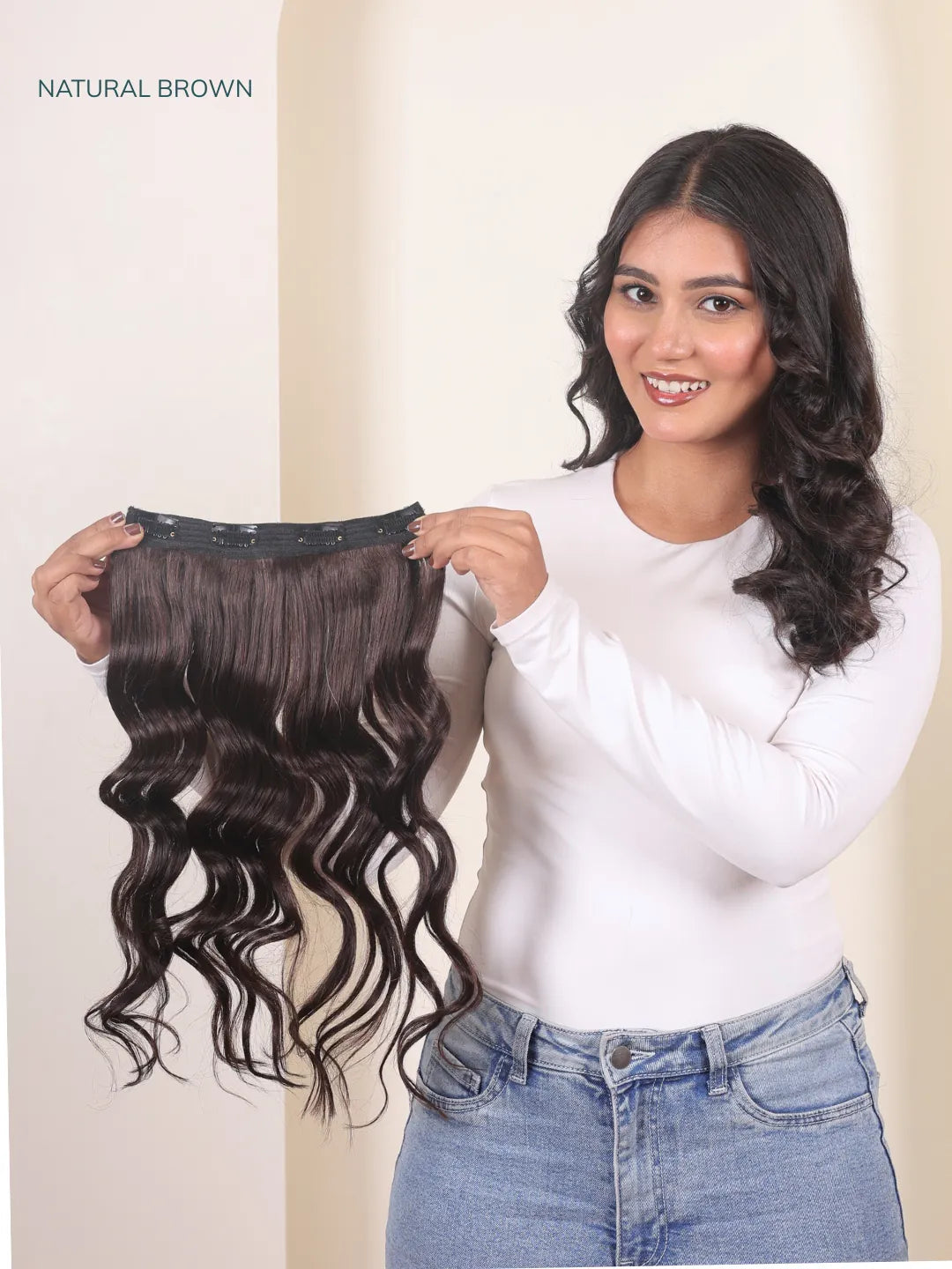 Natural Brown Seamless 1 Set Volumizer