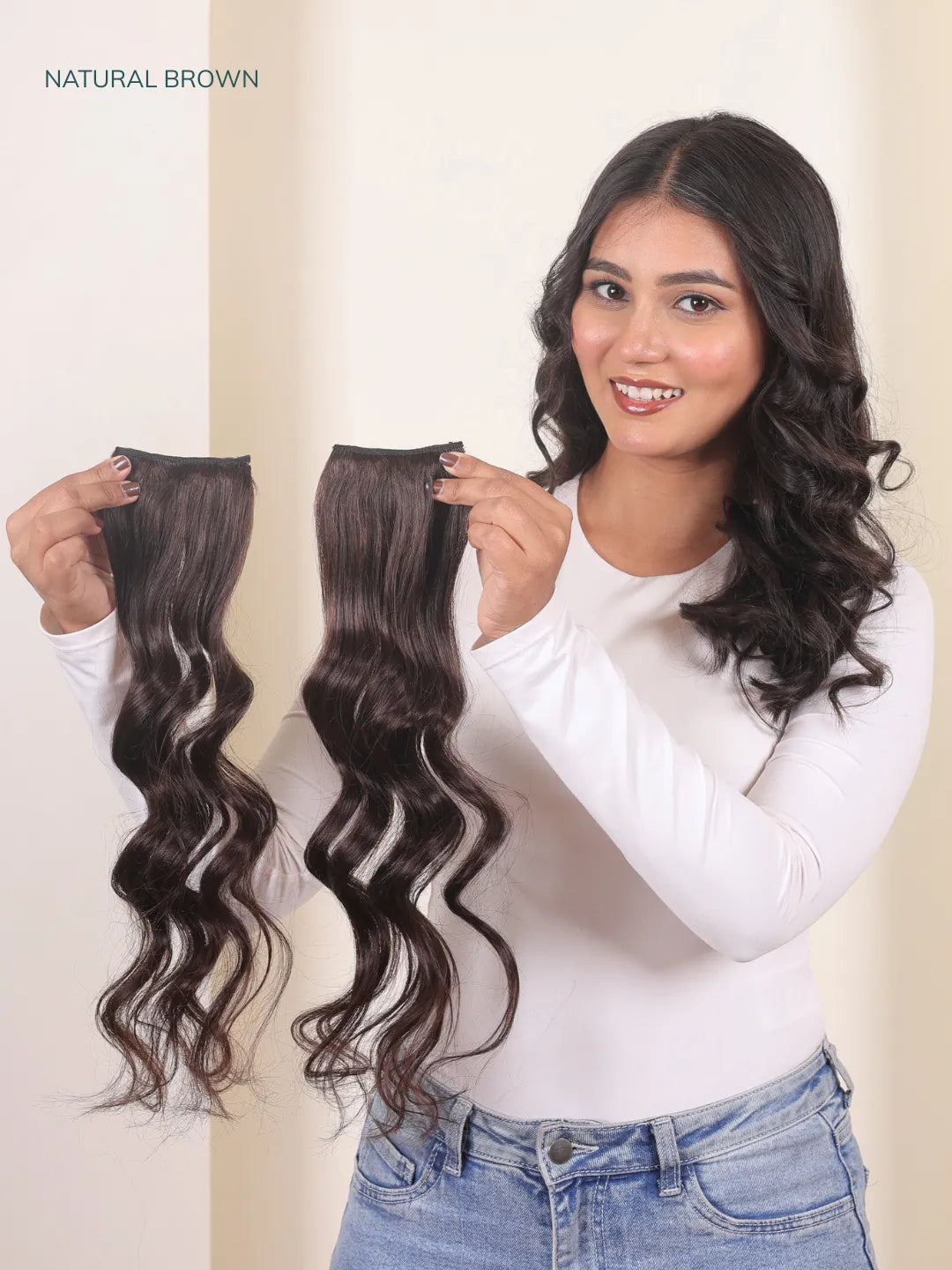 Natural Brown Seamless 2 Set Volumizer