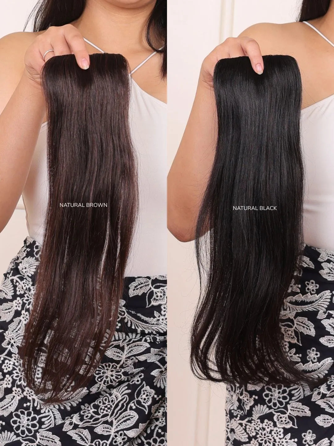 Natural Black & Brown Color 4' Inch Seamless Patch