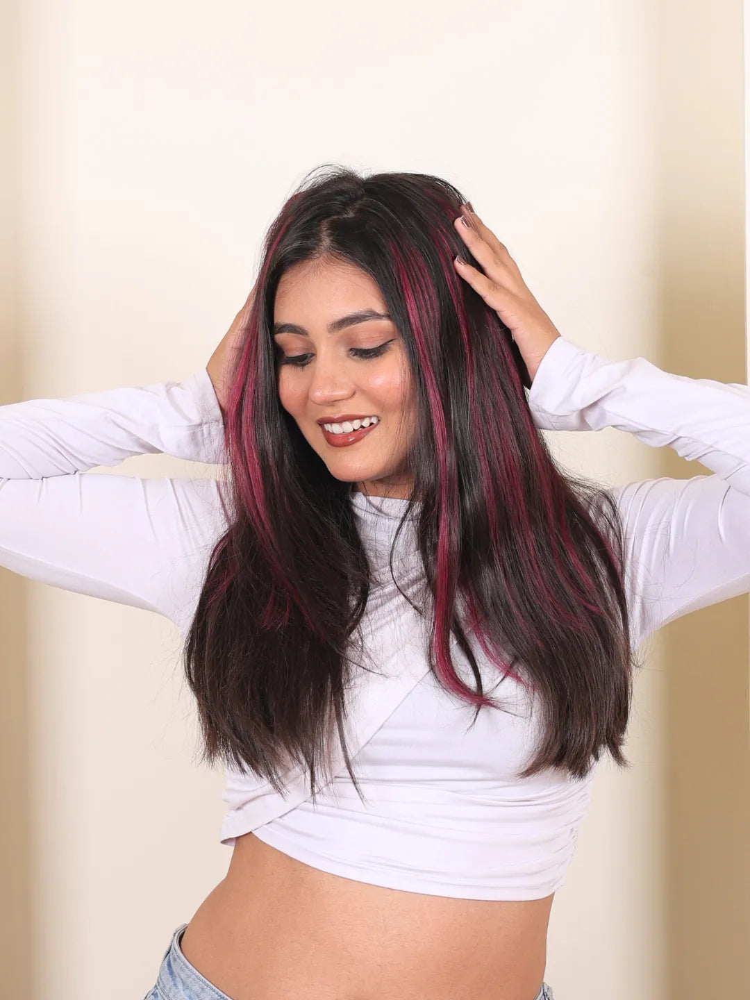 Hot Plum Streaks For Quick Transformation