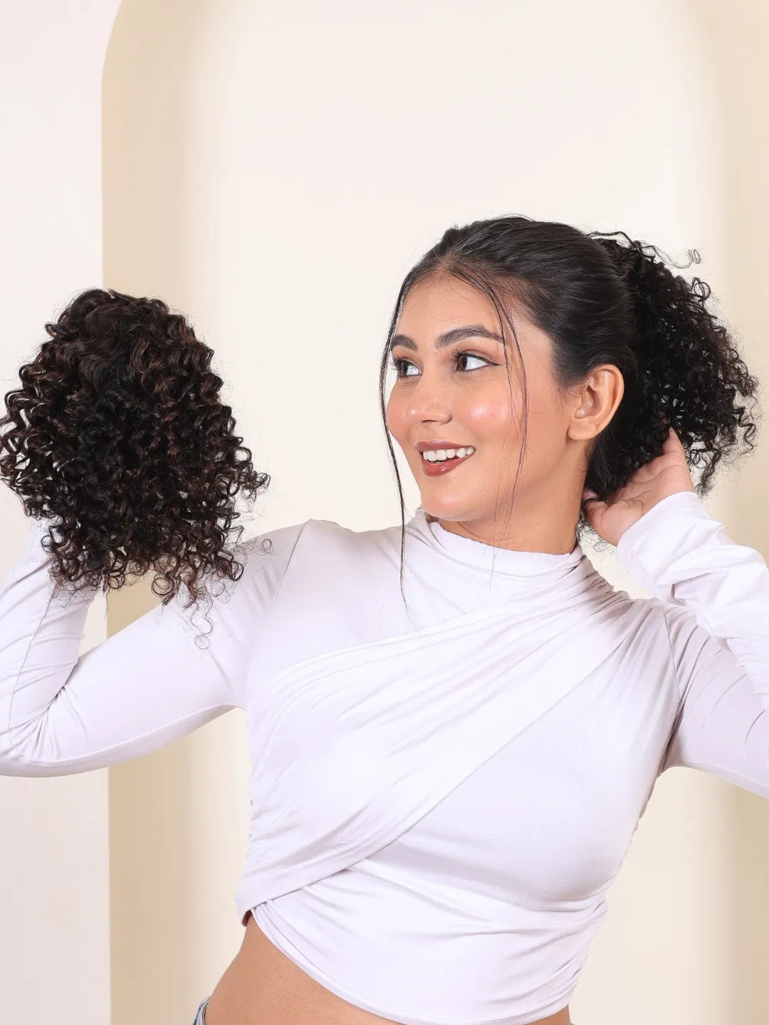 Curly Hair Clip-in Bun For Women - First image