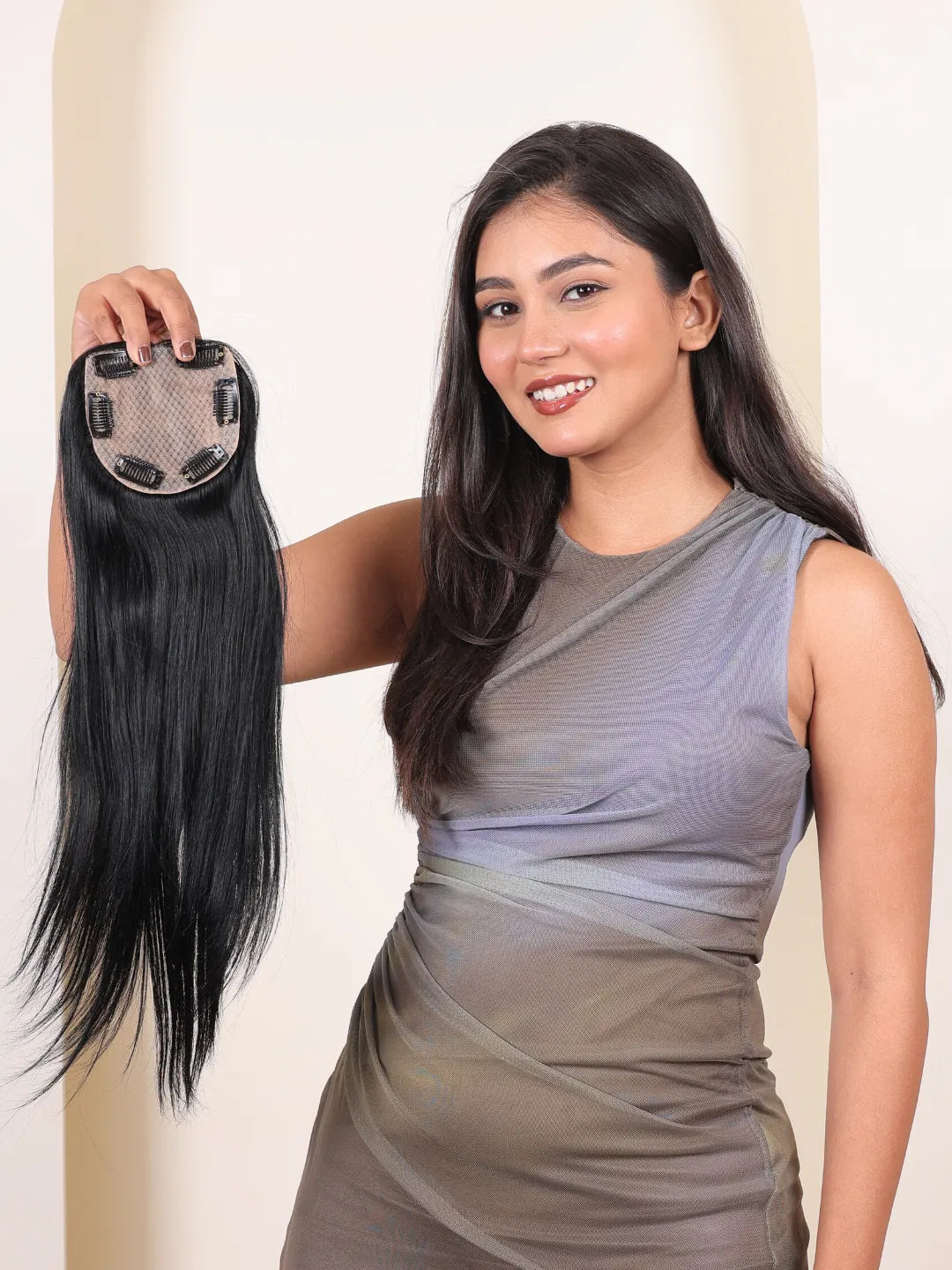 4x4' Silk Hair Topper For Ladies- First Image