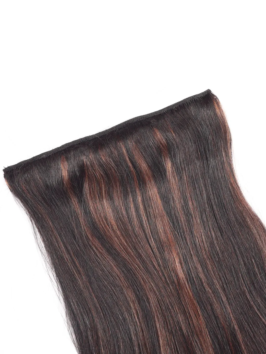 Shop Online Seamless 7 Set Clip-In Extensions – Mocha Brown Balayage  - Last Image